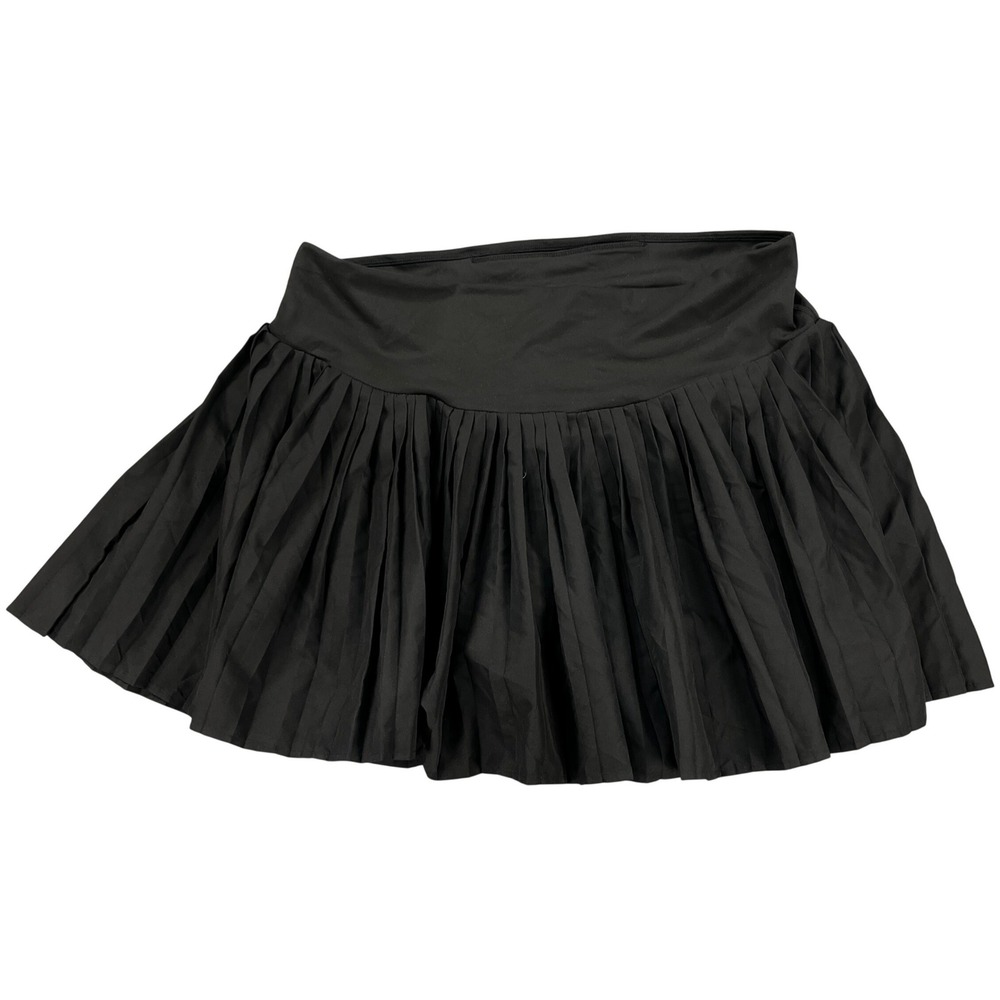NWOT - All in Motion Women's XXL Black Pleated Athletic Tennis Skort